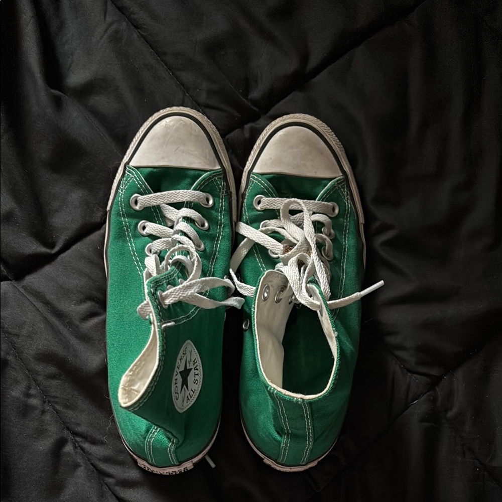 Converse Green Canvas Sneakers